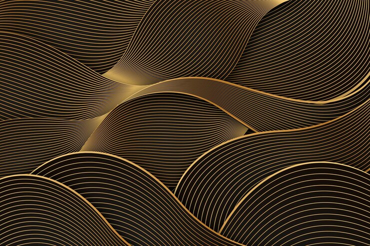 Free Vector gradient golden linear background