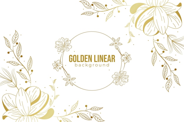 Gradient golden linear background