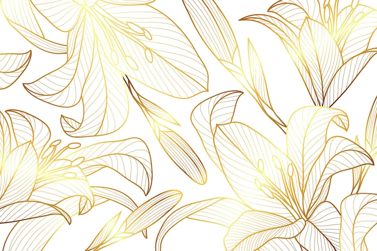 Free Vector gradient golden linear background