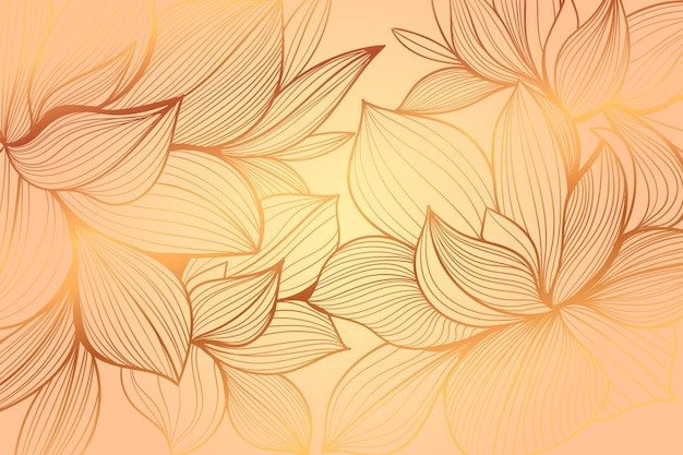 Gradient golden linear background