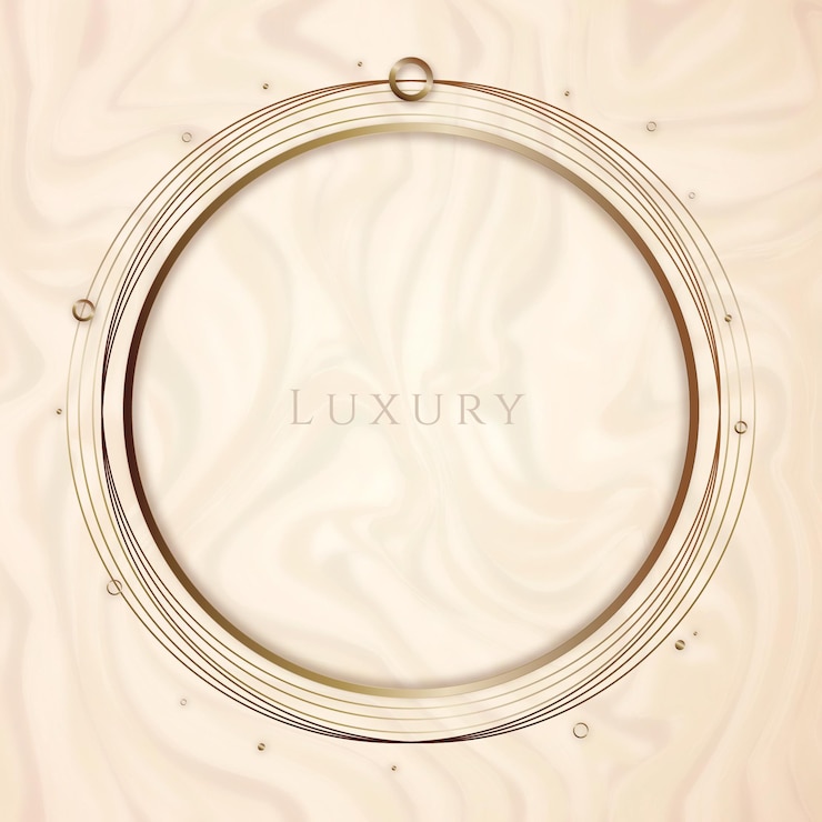 Free Vector gradient golden luxury circular frame