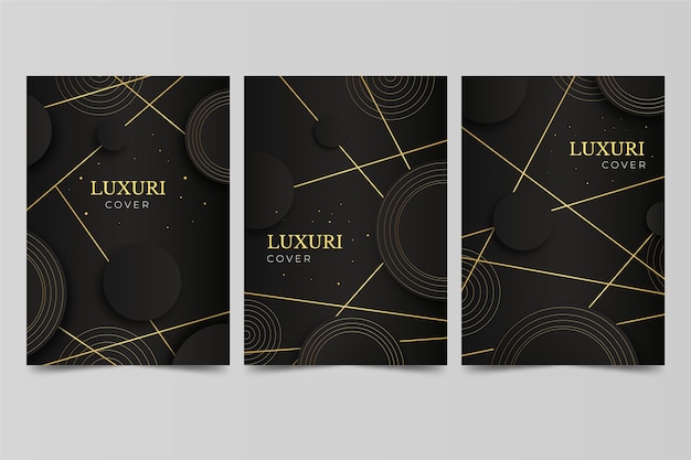 Gradient golden luxury cover set