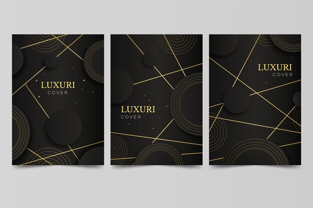 Gradient golden luxury cover set