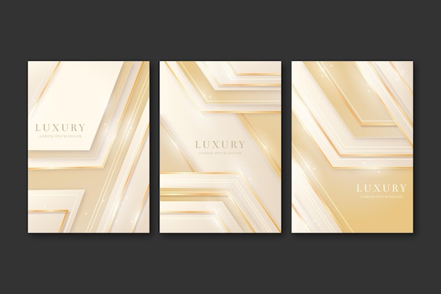 Gradient golden luxury covers collection