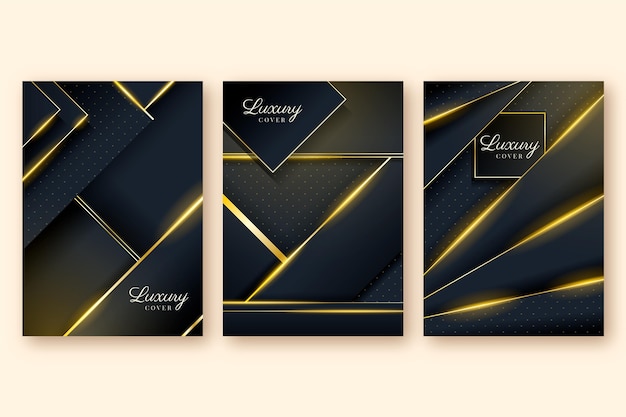 Gradient golden luxury covers collection