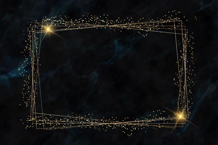 Free Vector gradient golden luxury frame template