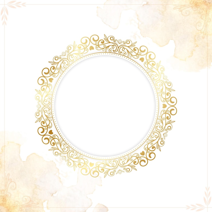 Free Vector gradient golden luxury frame template