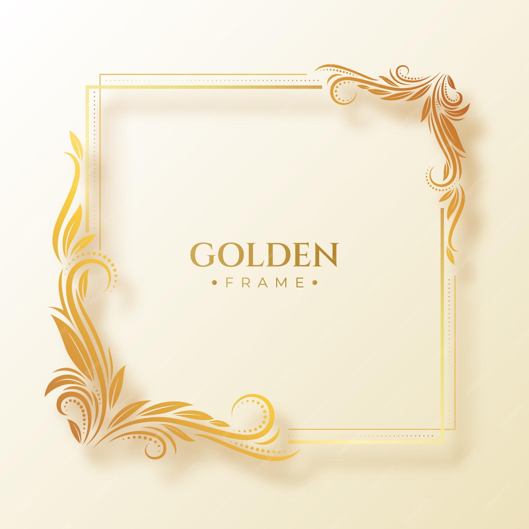 Gold Frame 画像 無料のベクター ストックフォト Psd