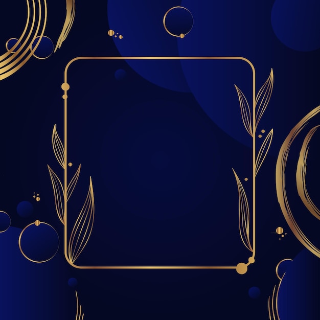 Free vector gradient golden luxury frame template