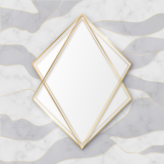 Free vector gradient golden luxury frame template