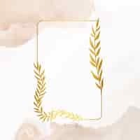 Free vector gradient golden luxury frame template