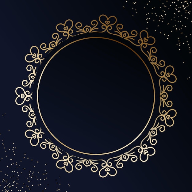 Free vector gradient golden luxury frame