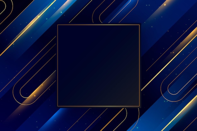 Gradient golden luxury frame