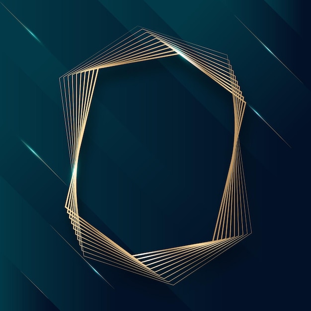 Free vector gradient golden luxury frame