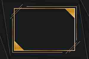 Free vector gradient golden luxury frame