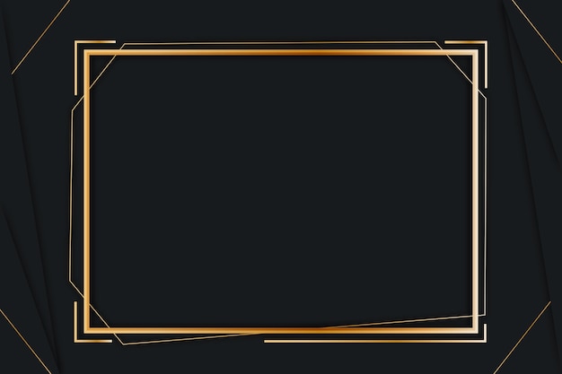 Gradient golden luxury frame