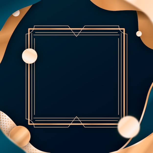 Free vector gradient golden luxury frame