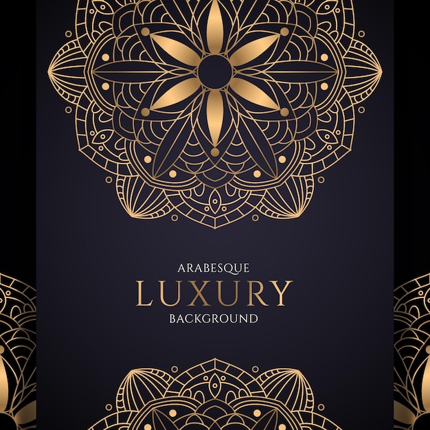 Free vector gradient golden mandala design