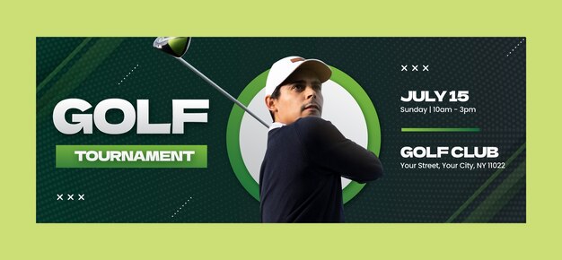 Обложка facebook для гольф-клуба Gradient