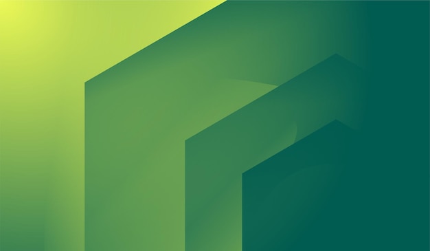 Градиент зеленого цвета фона современные геометрические абстрактные конструкции
