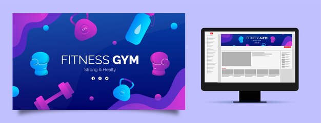 Gradient gym design template