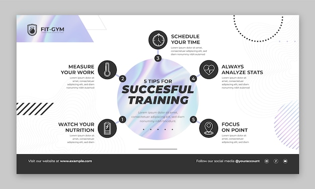 Gradient gym infographic