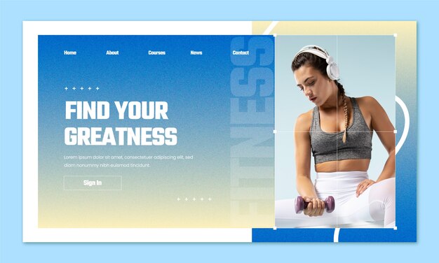 Gradient gym template design