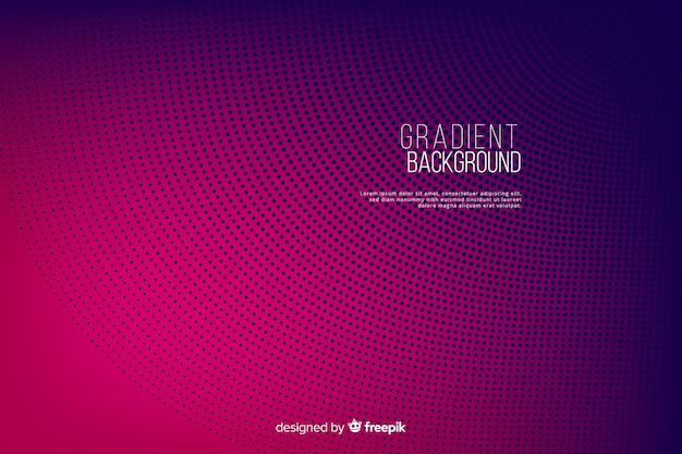 Free vector gradient halftone effect colorful background