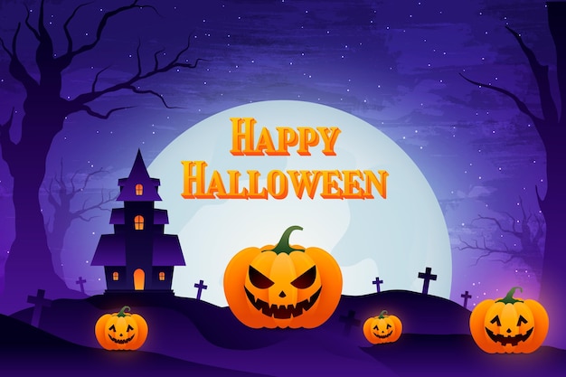 Gradient halloween background