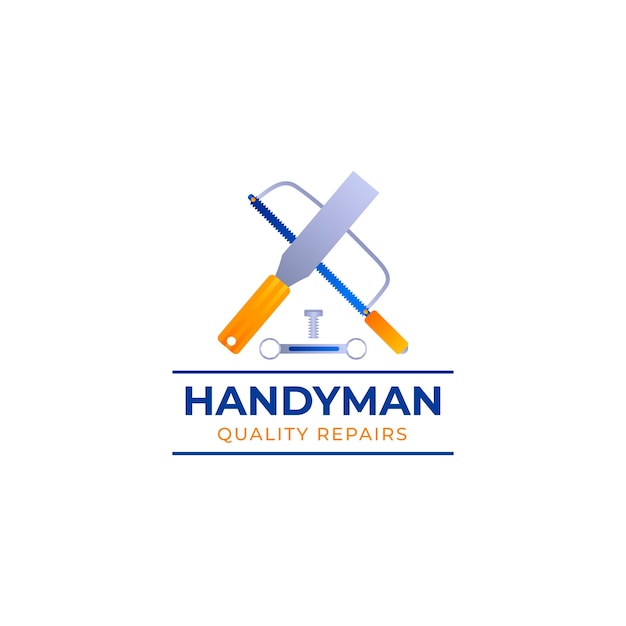 Gradient handyman logo