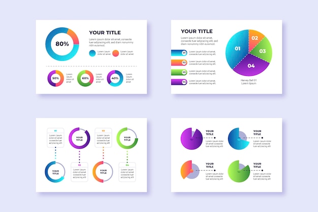 Градиент Харви шаровые диаграммы инфографики