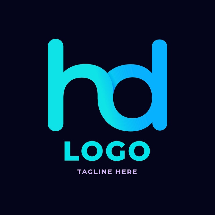 मुफ़्त वेक्टर ग्रेडिएंट hd मोनोग्राम लोगो