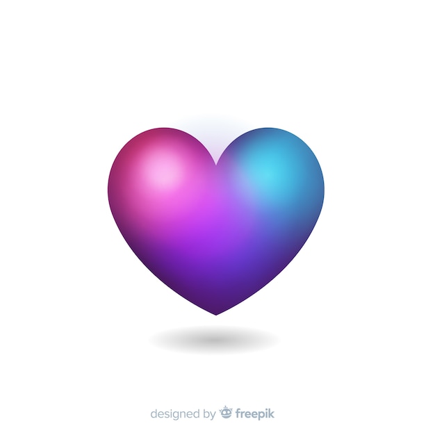 Gradient heart background