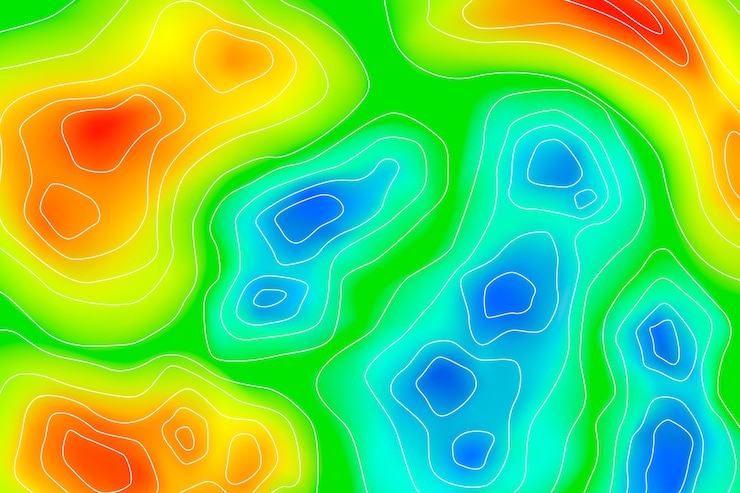 免費 Vector 梯度熱圖背景