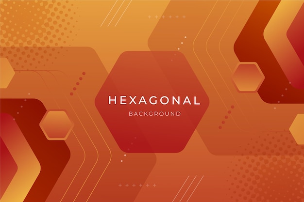 Gradient hexagonal background design