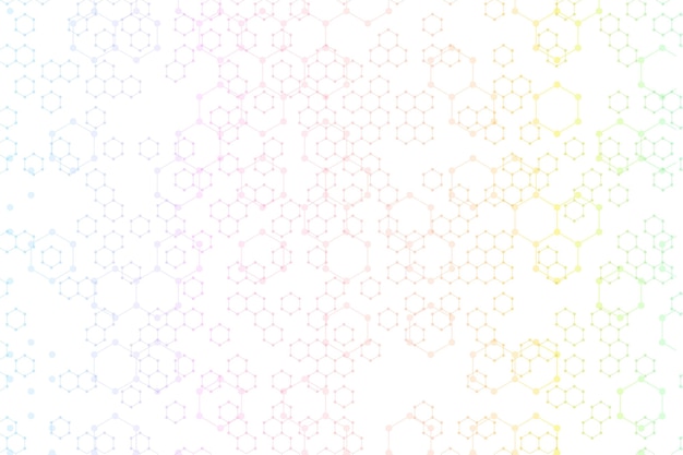 Gradient hexagonal background