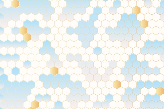 Gradient hexagonal background