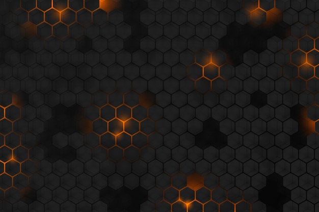 Free vector gradient hexagonal background