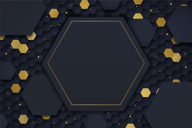 Gradient hexagonal background