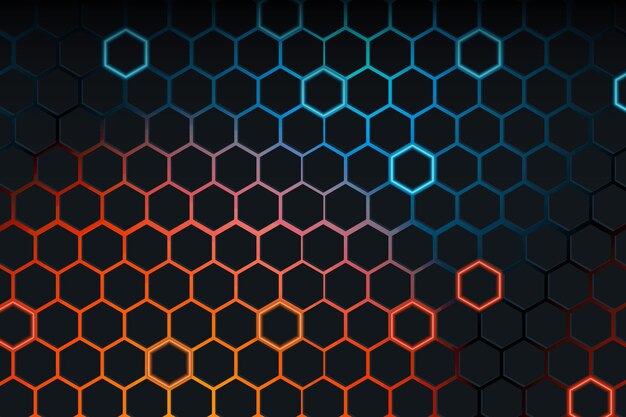 Gradient hexagonal background