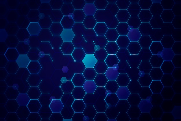 Бесплатное векторное изображение Градиент гексагональной фон