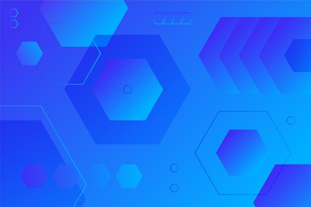 Gradient hexagonal background