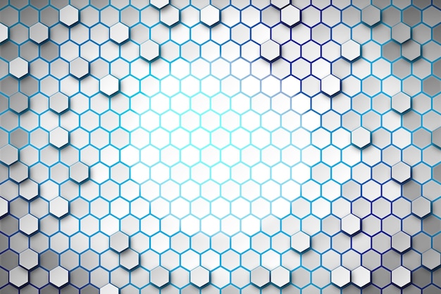 Free vector gradient hexagonal background