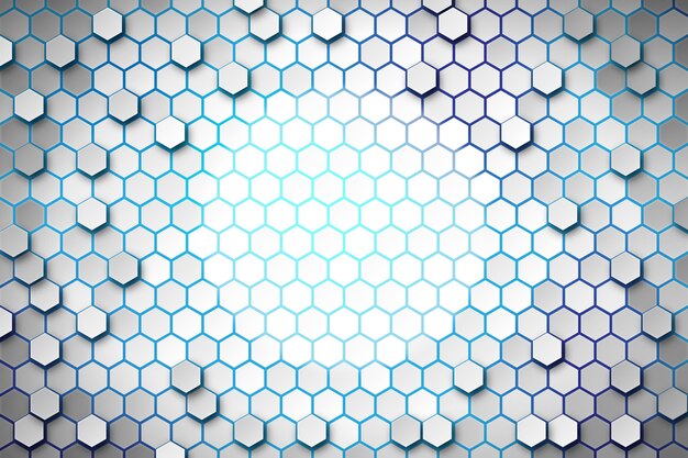 Gradient hexagonal background