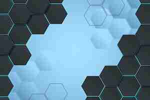 Free vector gradient hexagonal background