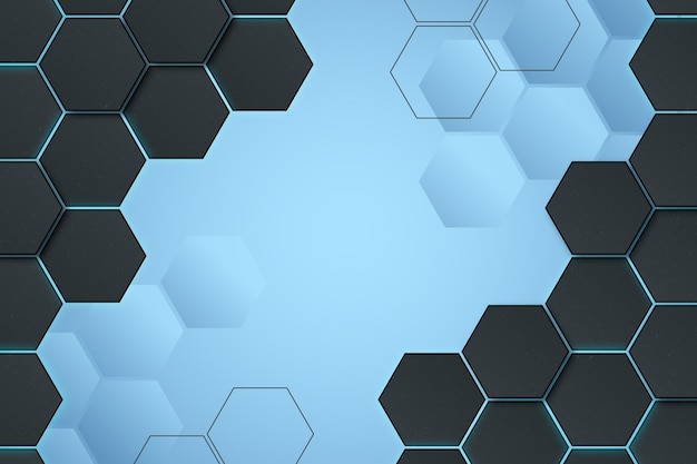 Gradient hexagonal background