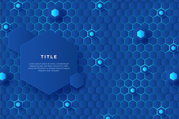 Gradient hexagonal background