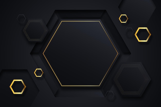 Gradient hexagonal background