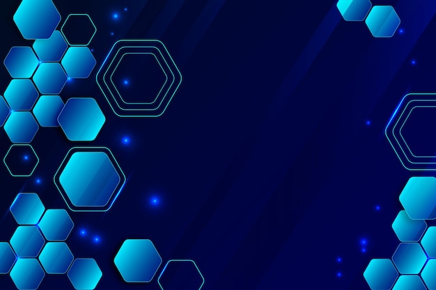 Gradient hexagonal background