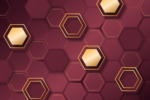 Gradient hexagonal background